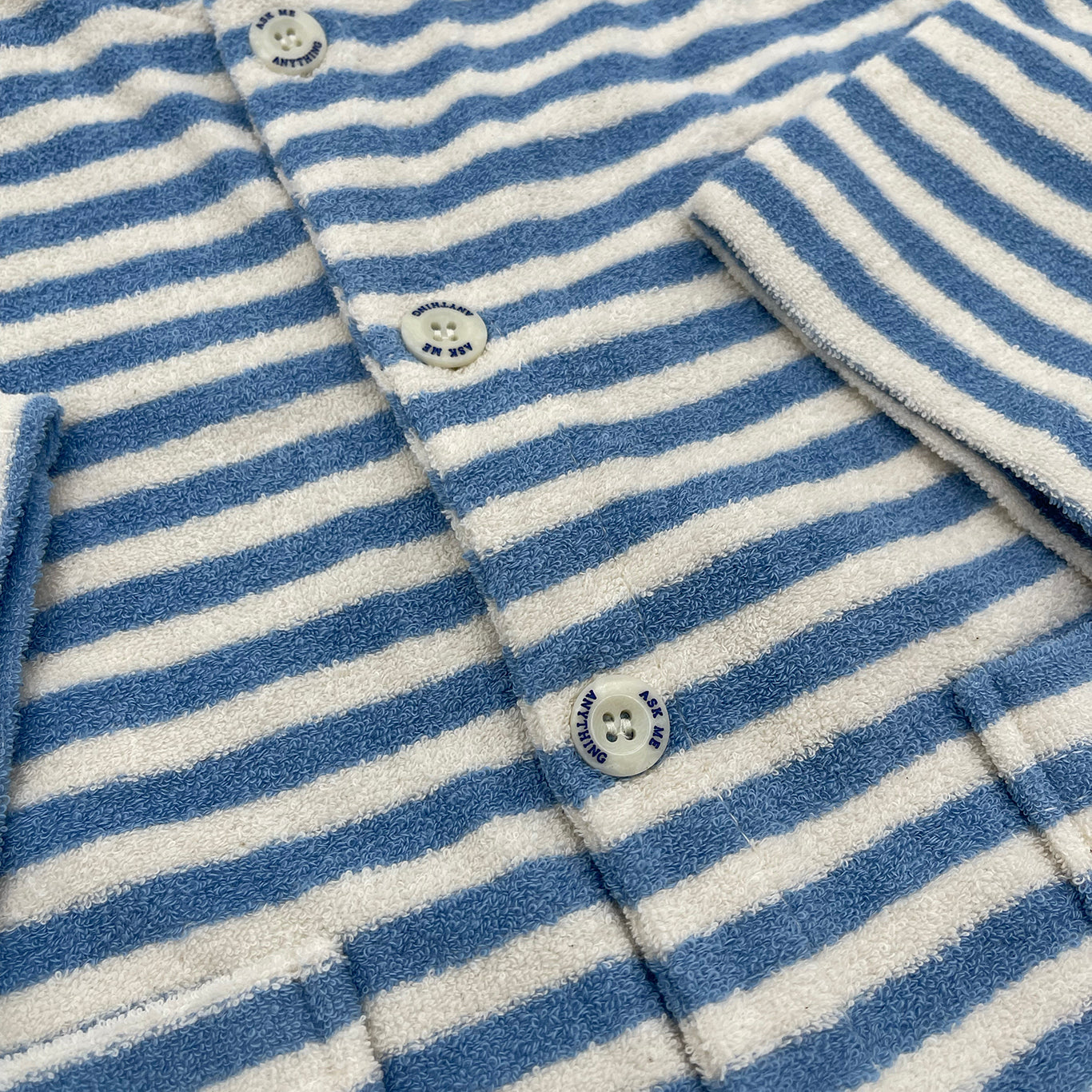 Terry Striped Cardigan
