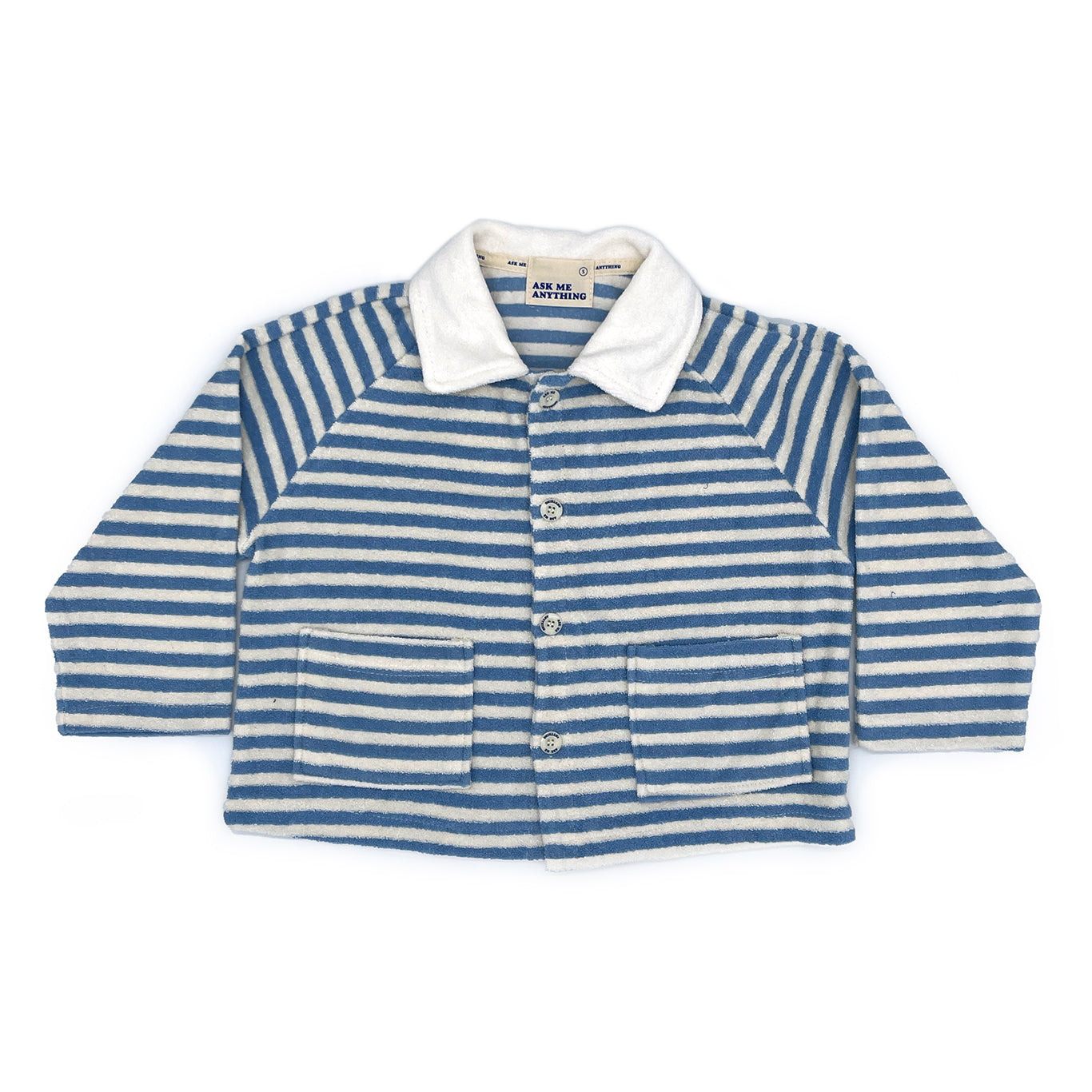 Terry Striped Cardigan