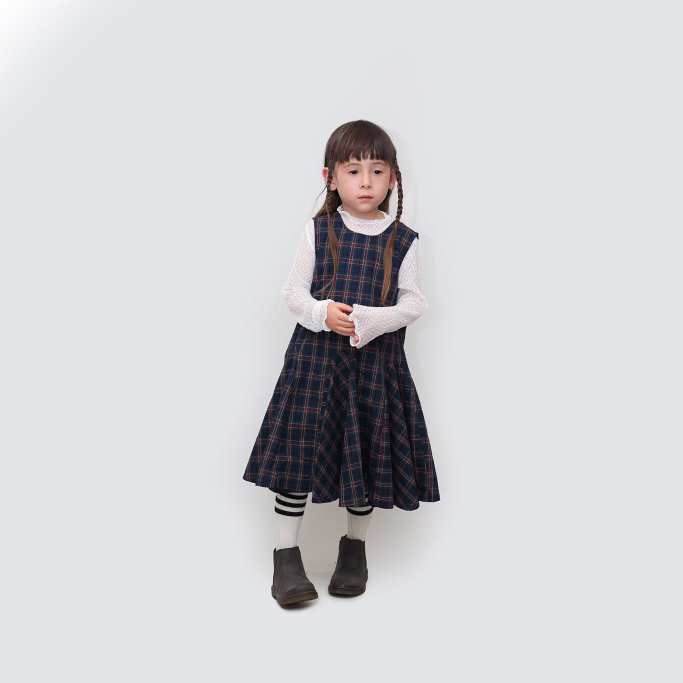 Tartan Flounce Dress