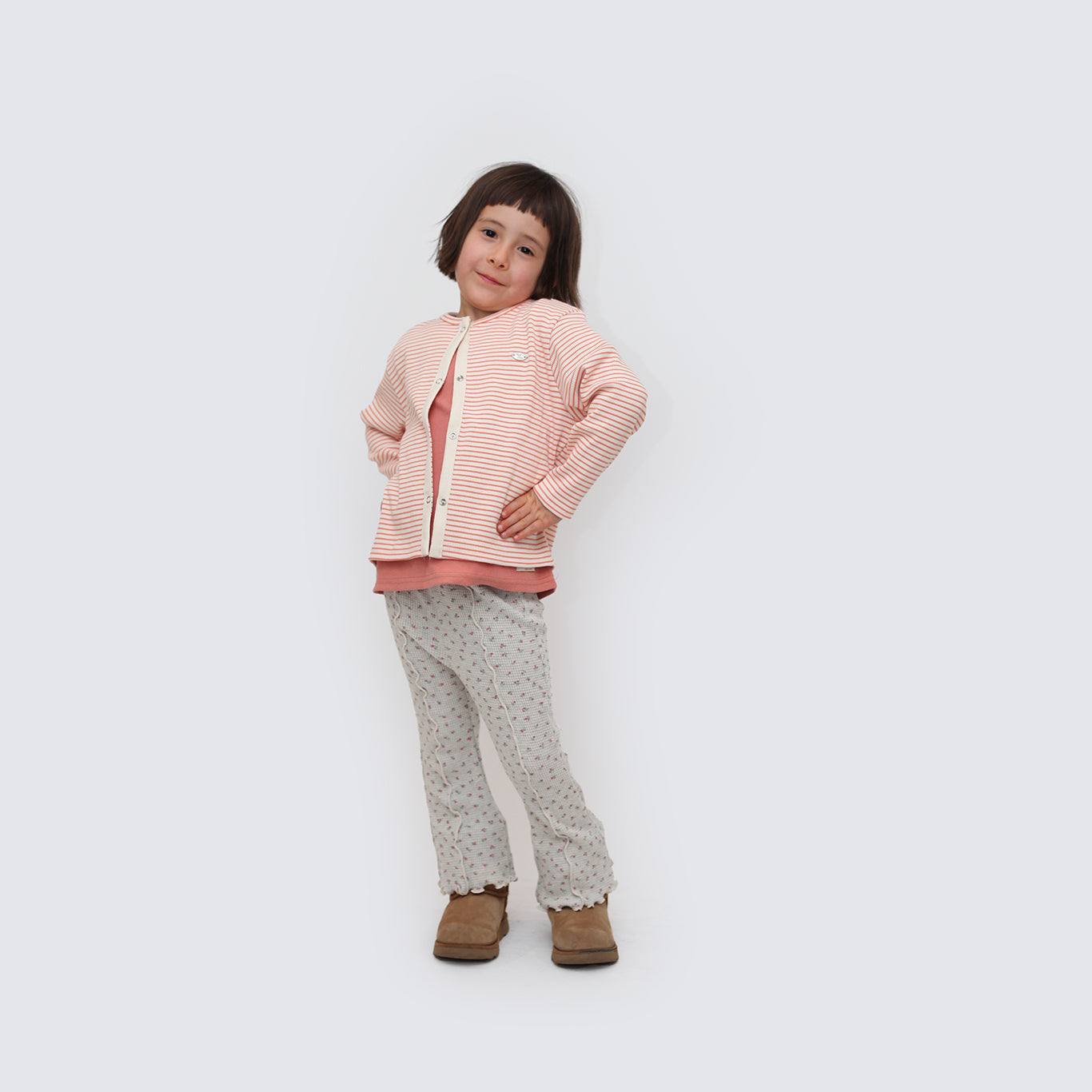 Twin Ribbed Cardigan Set