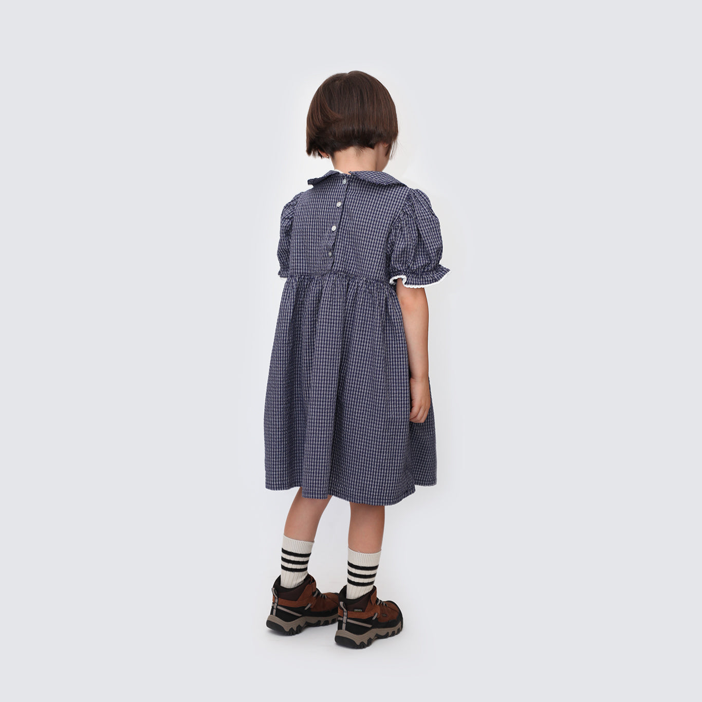 Marine Bell Check Dress