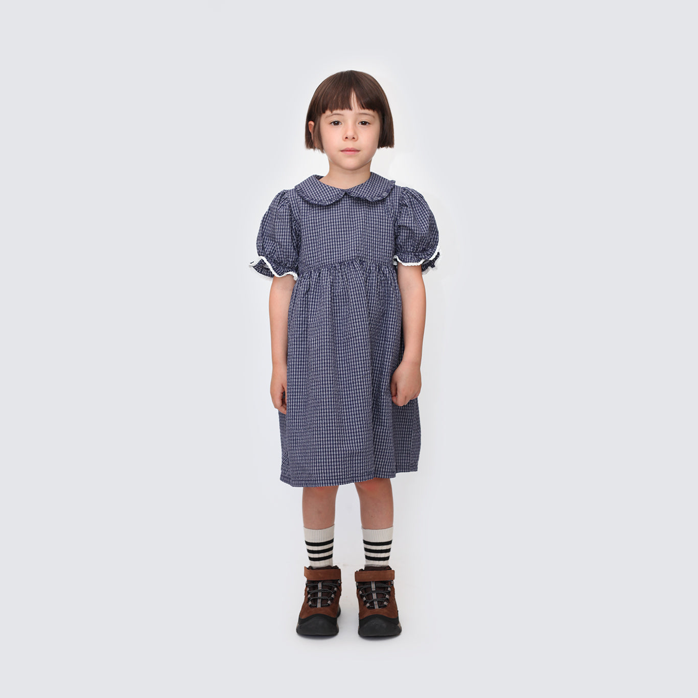 Marine Bell Check Dress