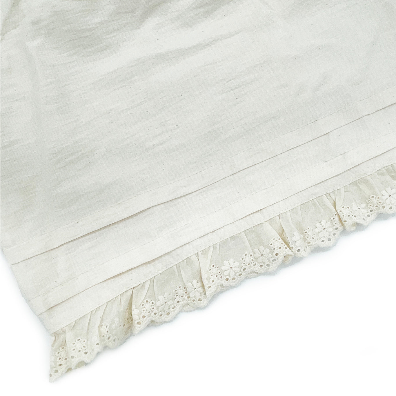 Lace Pleated Wide Pants