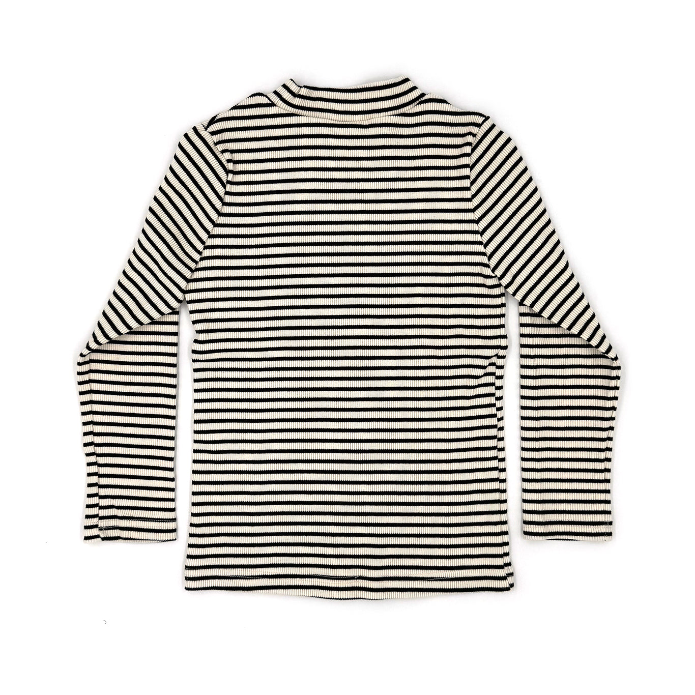 Striped Rib Mockneck