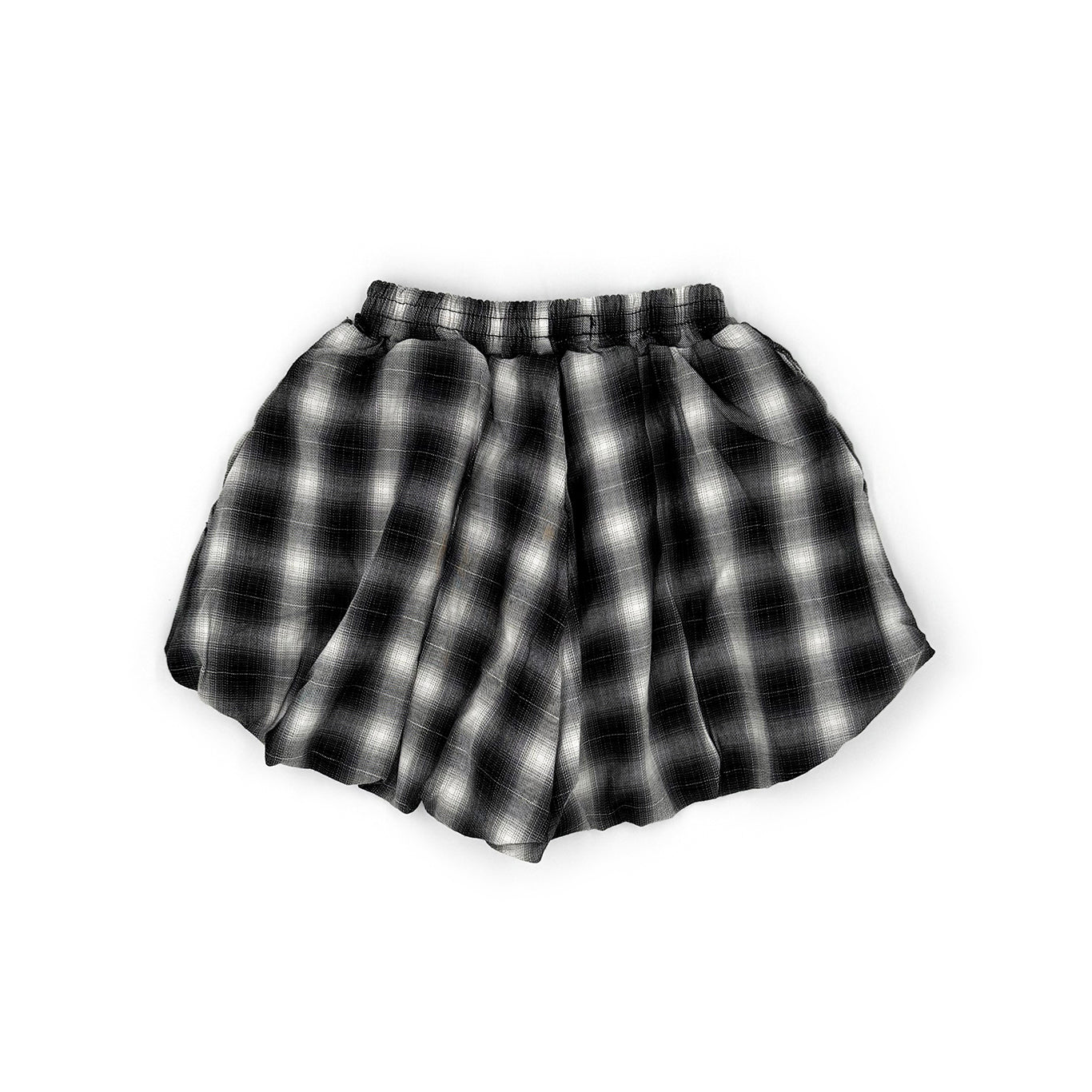 Plaid Balloon Shorts