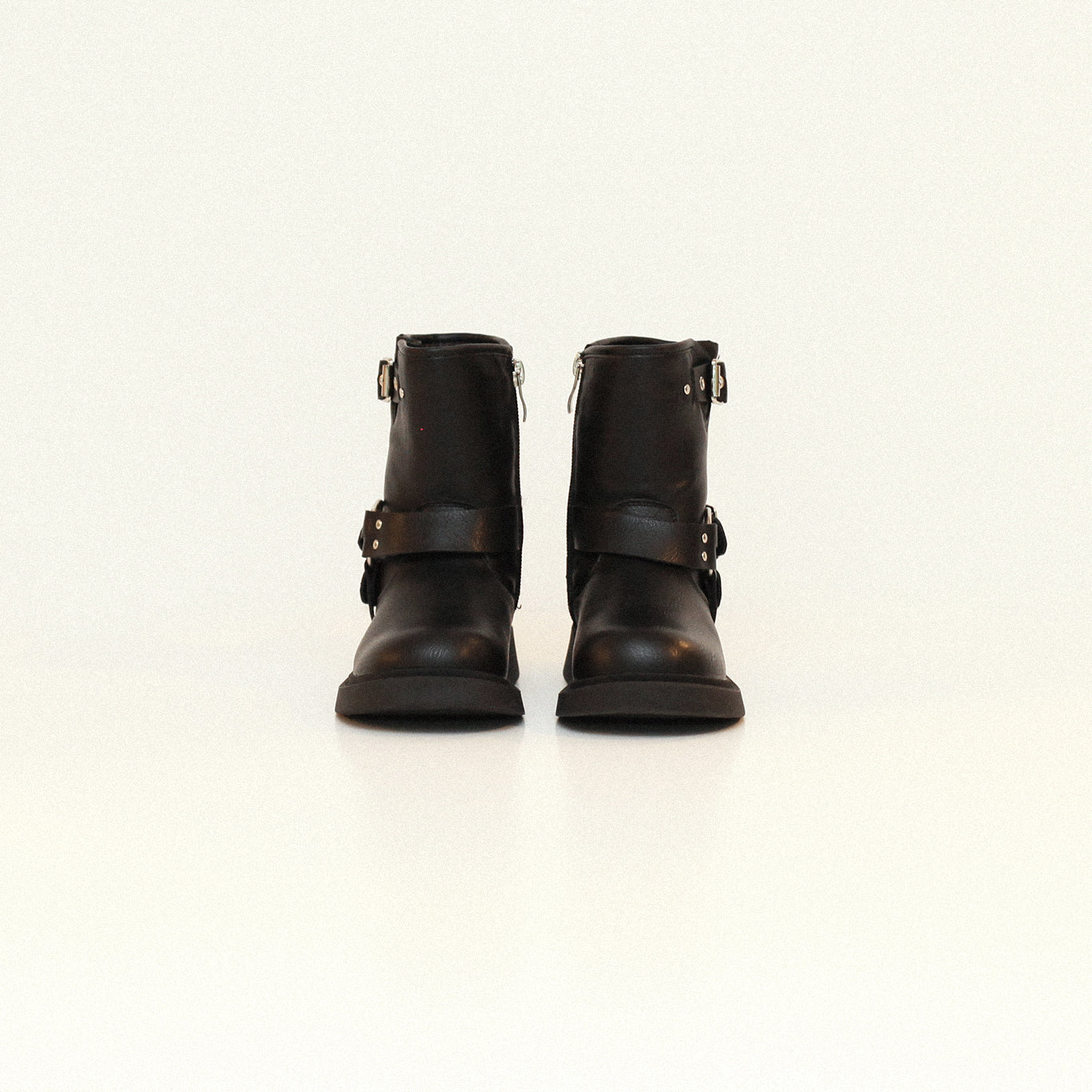 Leather Buckle Boots