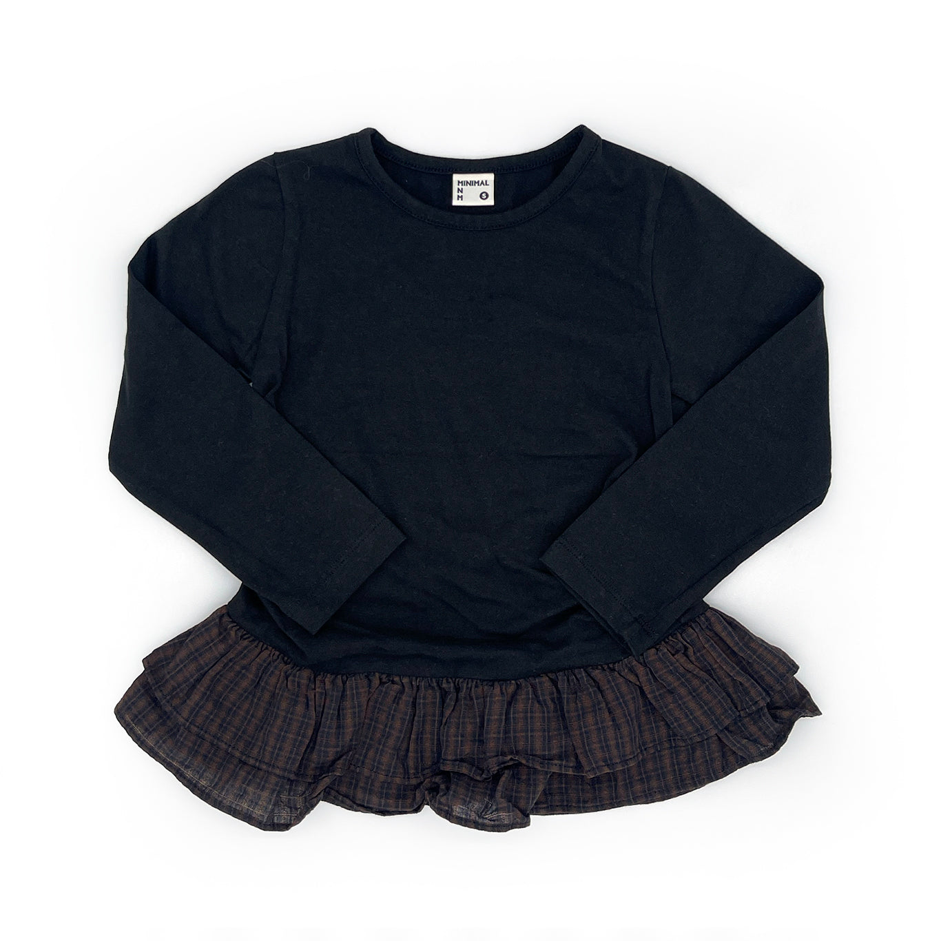Plaid Ruffle Tee