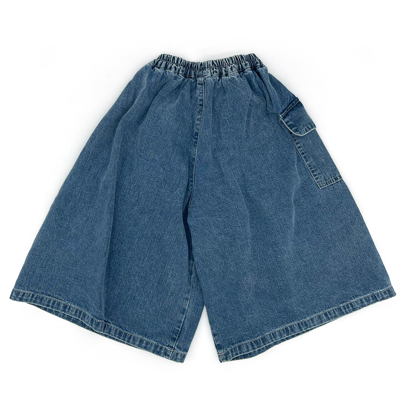 Pocket Denim Skirt Pants