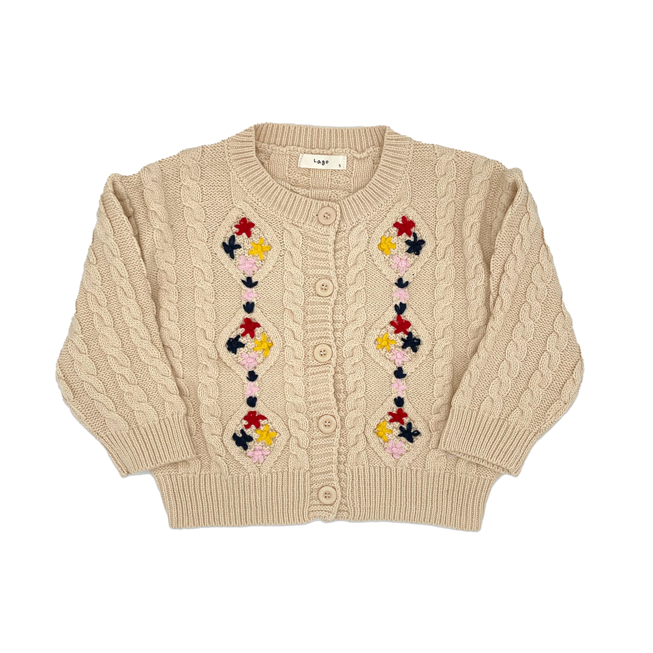 Flower Embroidery Cardigan