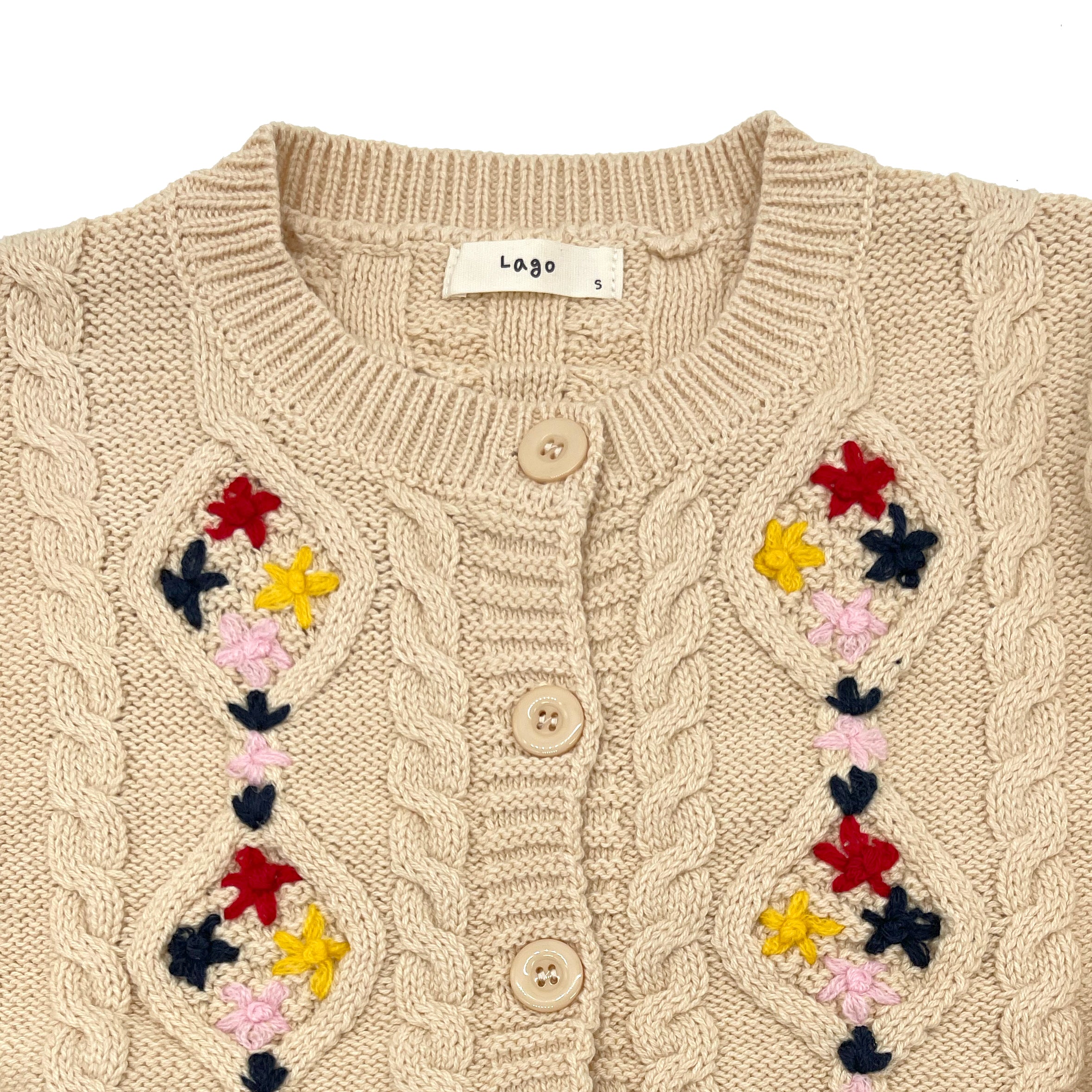 Flower Embroidery Cardigan