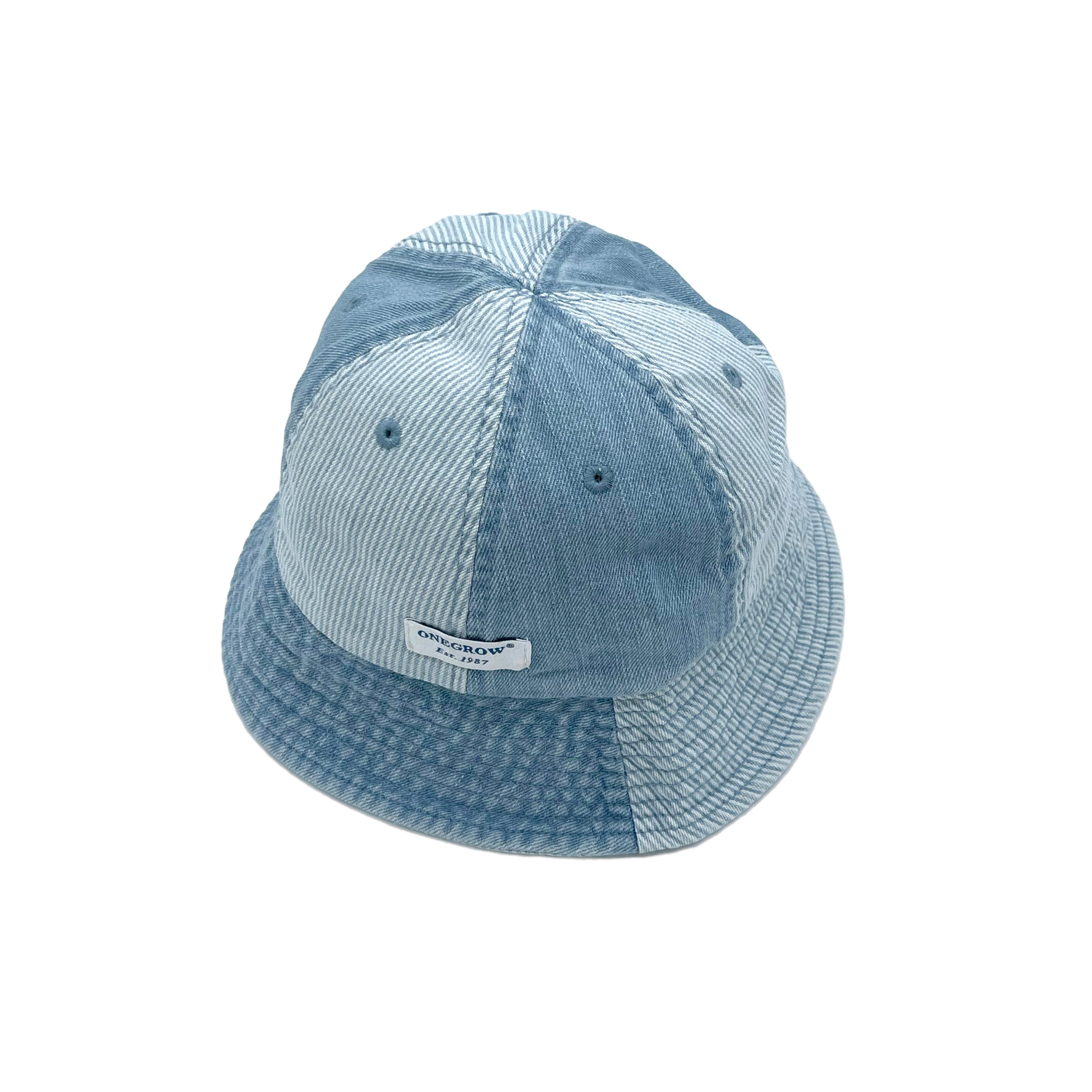 Colorblock Denim Bucket Hat
