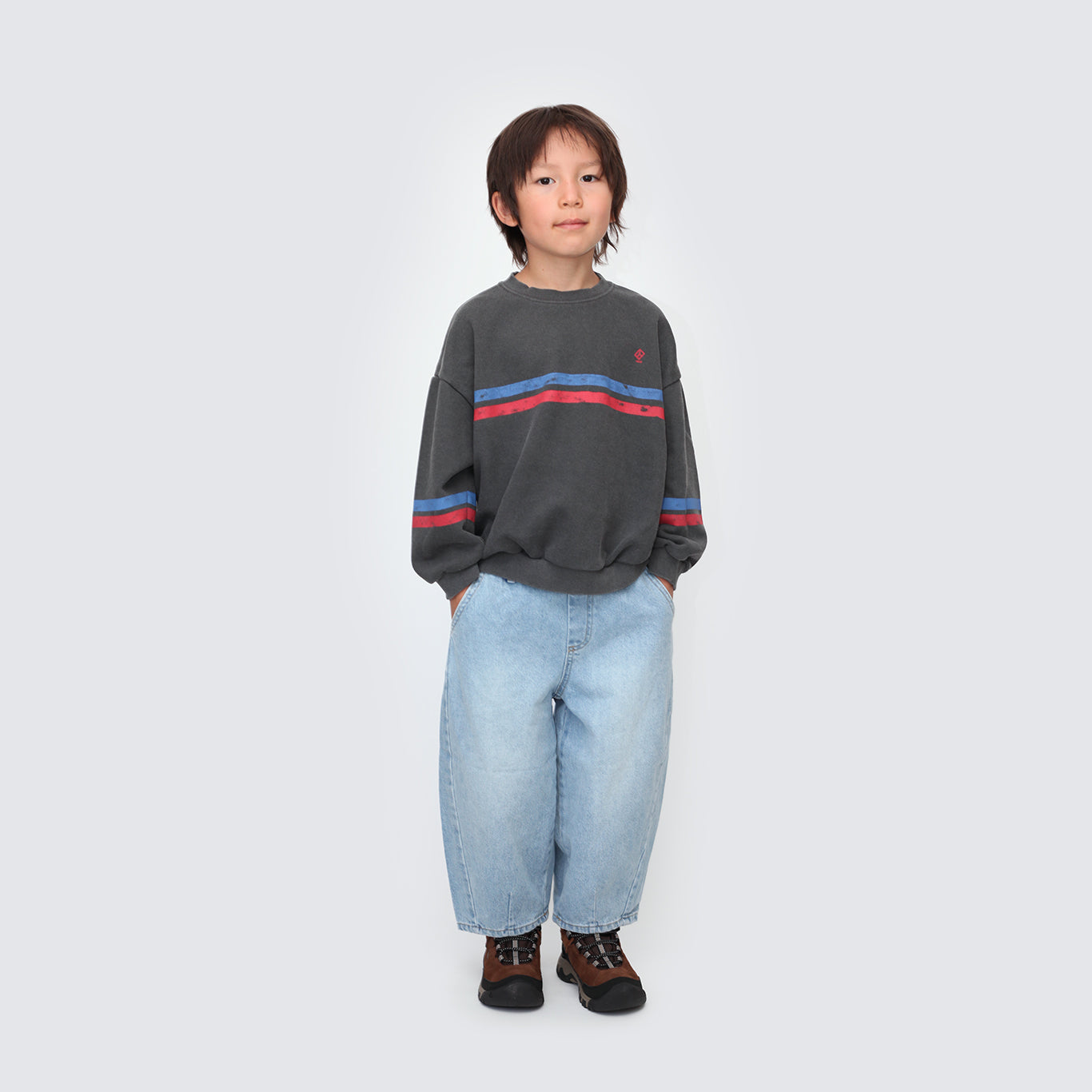 Two Stripe Pigment Sweatshirt