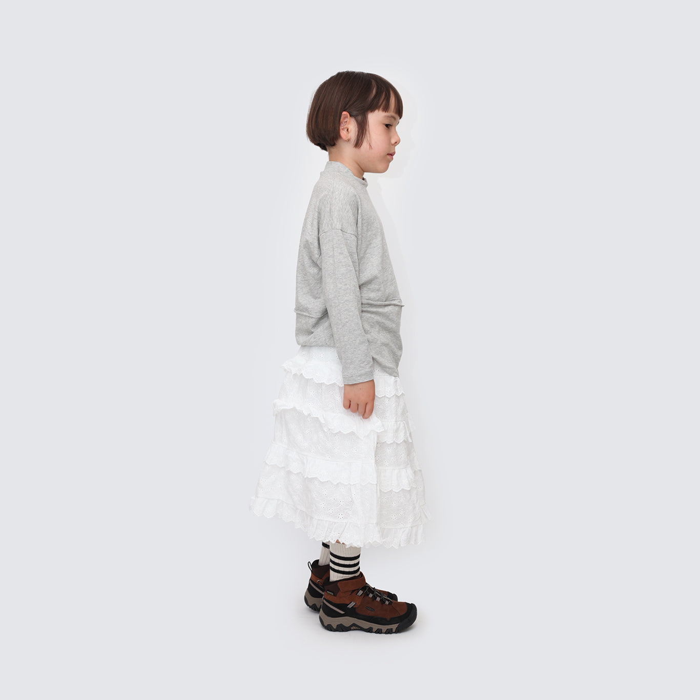 Tiered Eyelet Skirt