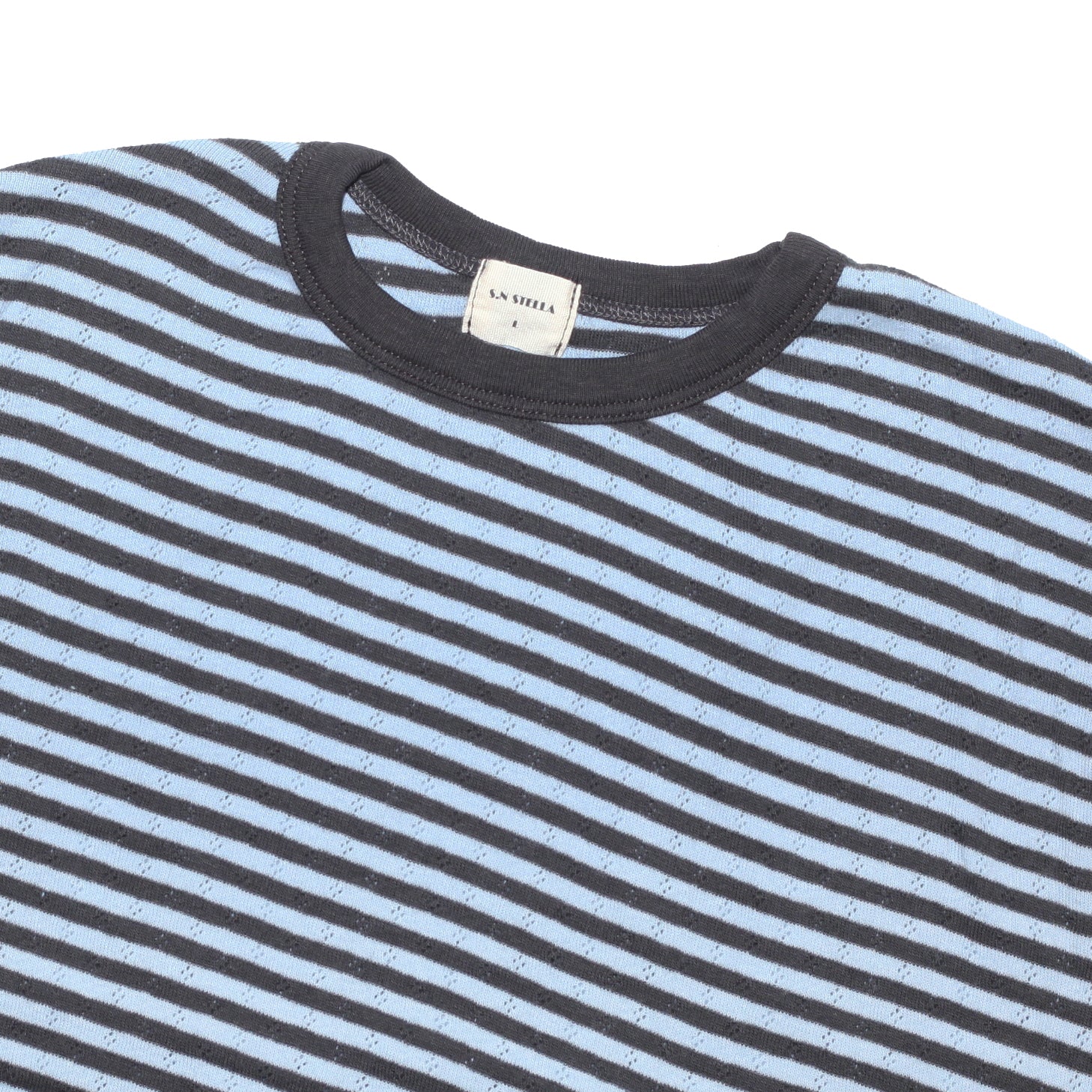 Striped Pointelle Tee