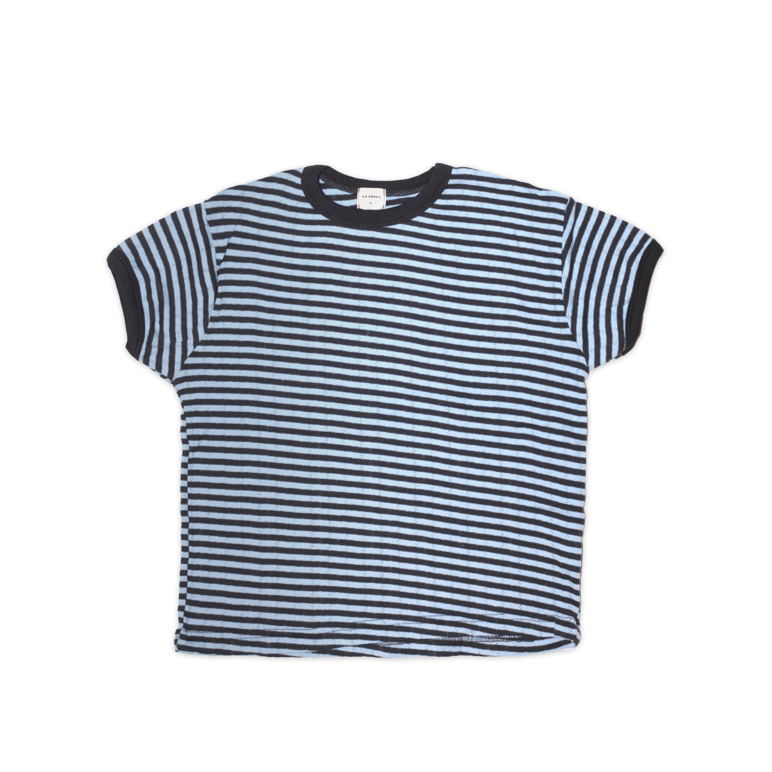 Striped Pointelle Tee